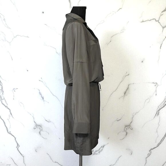 DVF Diane Von Furstenberg TAYA Dress 100% Silk Deep Ash - Picture 3 of 16